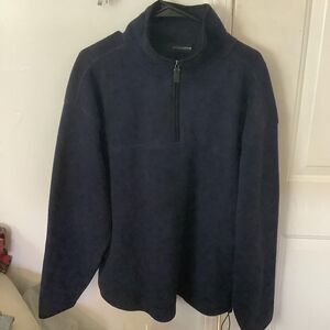 Winners navy blue half zip jacket Size large fleece